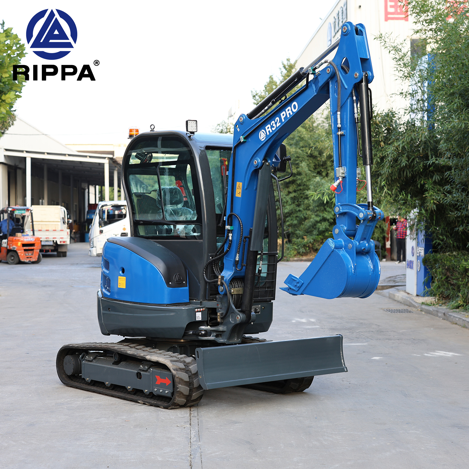 Free Shipping Rippa Mini Excavator EPA Kubota Engine 3.5 Ton Crawler Micro Digger 1 Ton 2 Ton Farm Small Excavator For Sale