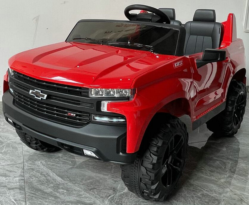 24V Battery Powered Licensed Chevrolet Silverado Kids Ride on Toy Truck Car Electric Vehicle
