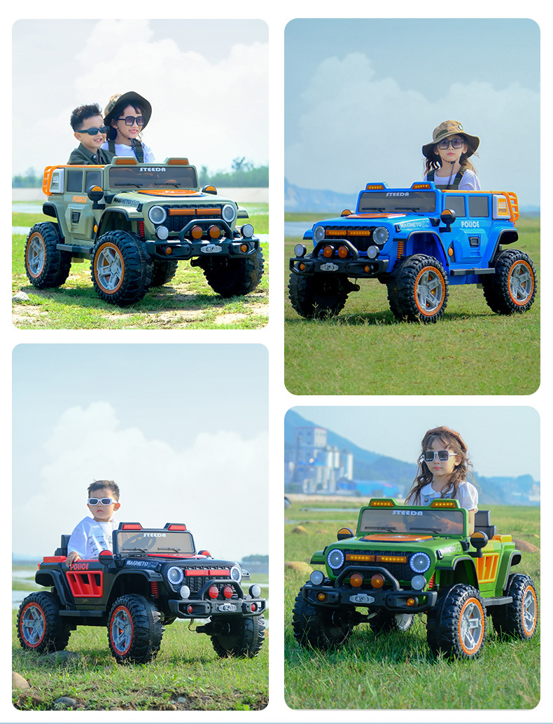 High Quality Electric Off-Road Vehicle for Children for Girls Boys Aged 3-12 Durable Plastic Big Size Off-Road Car