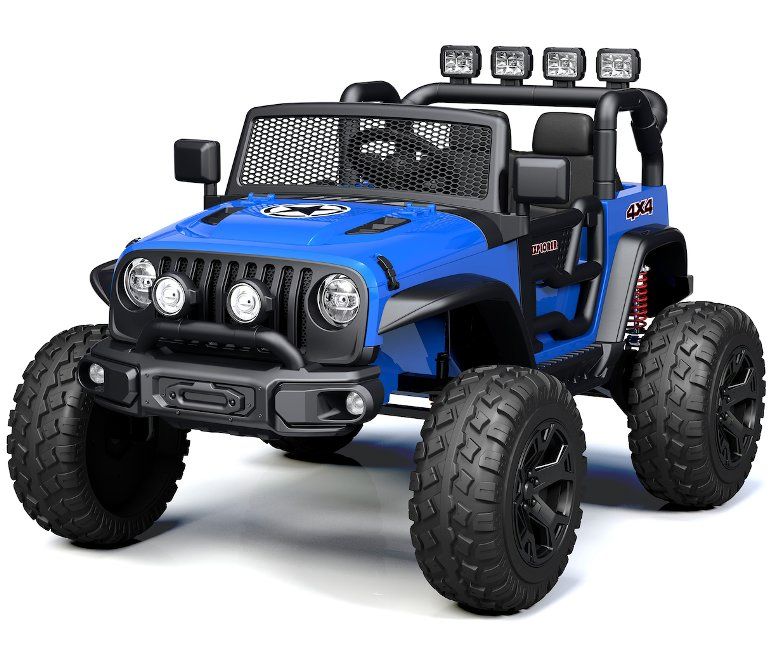 24V 4WD/2WD 4 X 4 Ride on Car, Battery Powered 2 Seater Kids Electric Vehicle Truck Toy Car W/Spring Suspension
