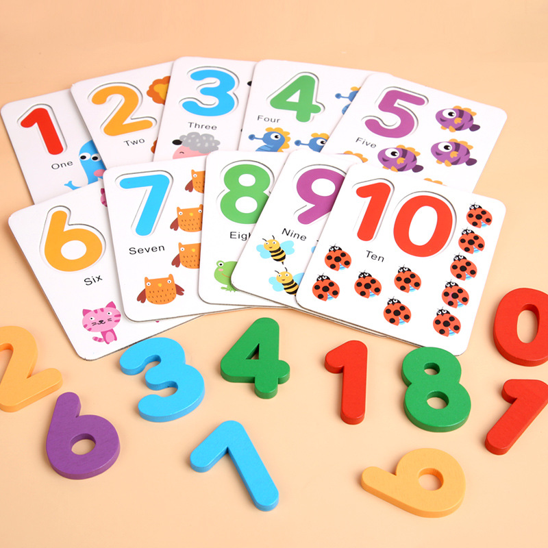 Children's Wooden Mathematics Enlightenment Numbers Cognitive Arithmetic Counting Sticks Early Education Toys Color Box