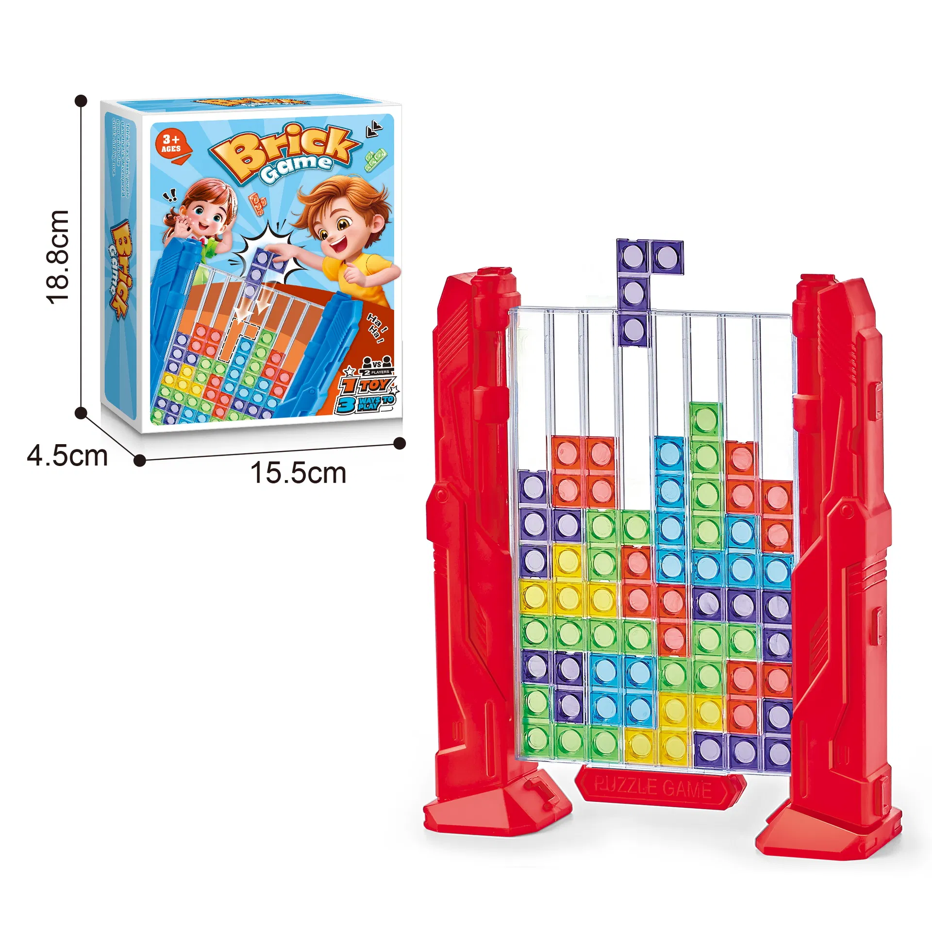 Custom OEM/ODM Tetris Brick Puzzle Game Manufacturer Multiplayer Interactive Educational Kids Toy