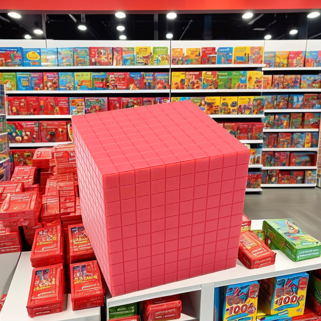 Base Ten Blocks Set Plastic Mathematics Educational Toys for Introduction to Quantity and Decimal for Math Lessons