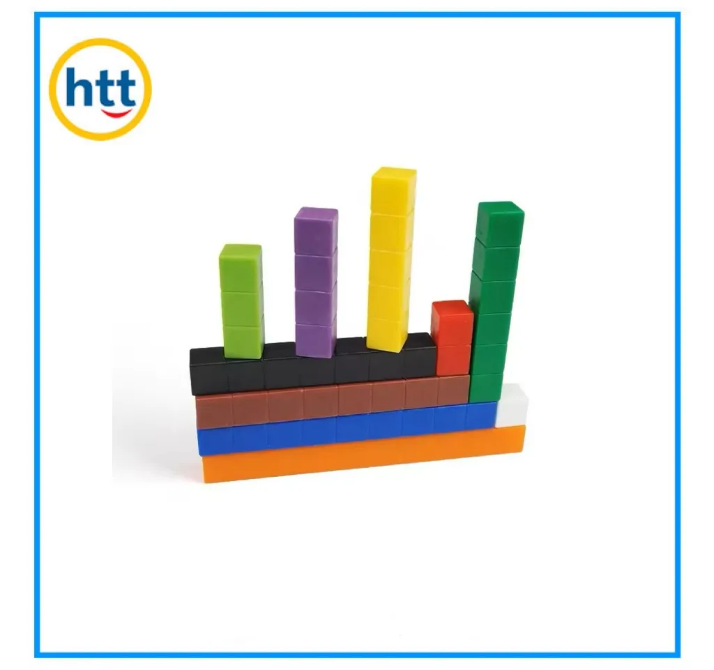 Educational Cuisenaire Rods Math Counting Classroom Learning Blocks Connecting Rods Toys