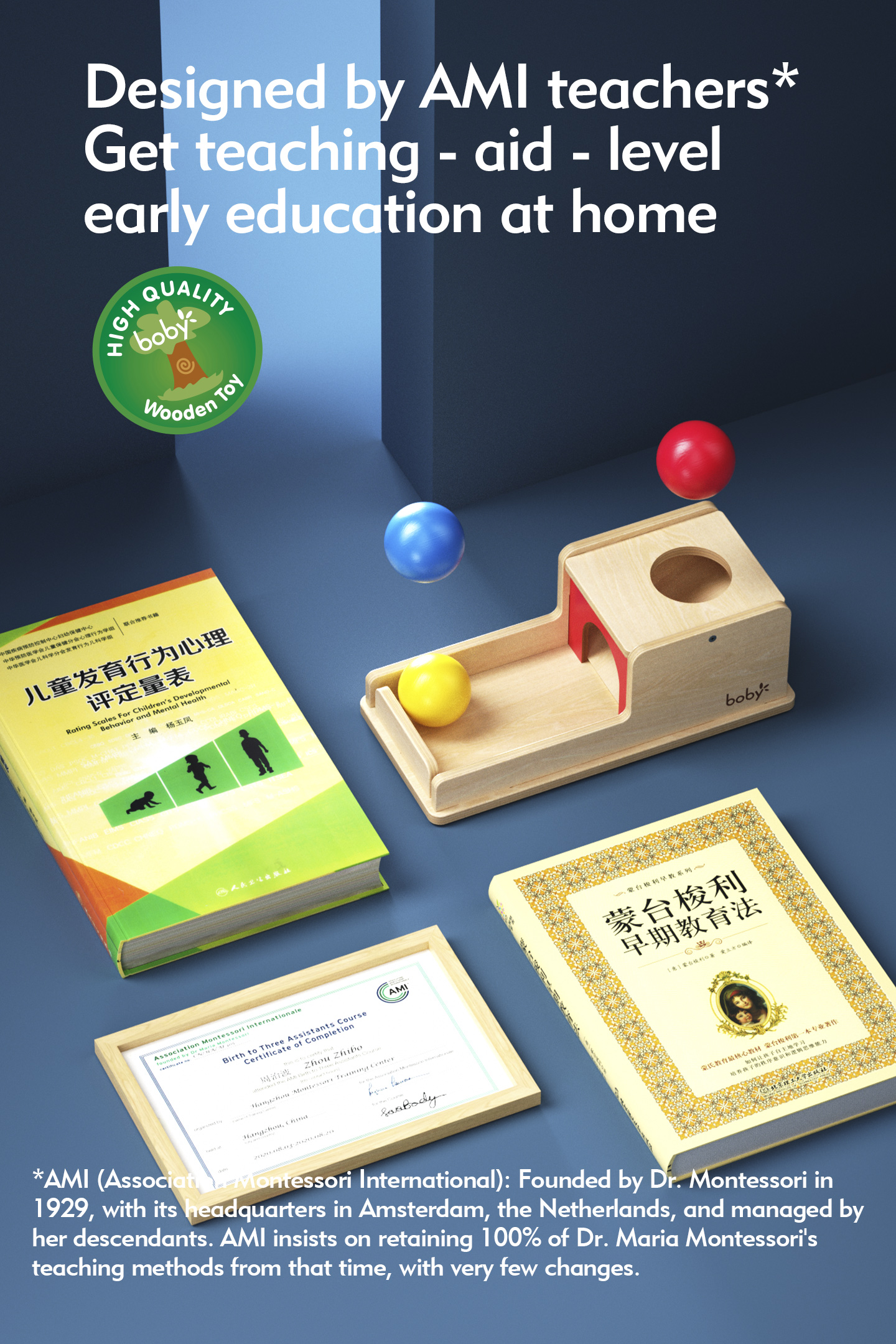 Wooden Montessori Educational Toys for Infants