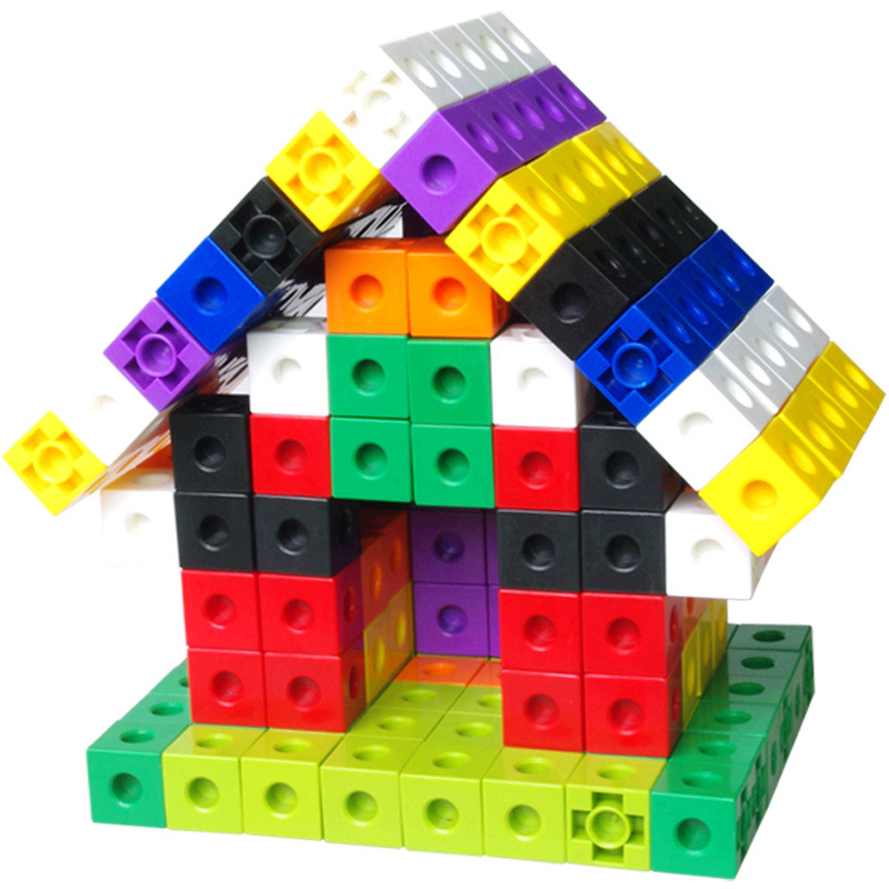 Plastic Educational Puzzle Kid Toys Classroom Learning Supplies, Homeschool Preschool Learning, Counting Toys, Math Linking Cubes