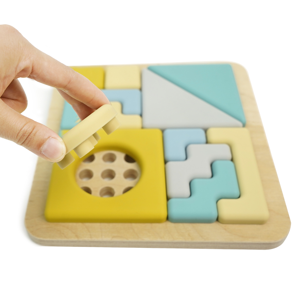 Free Bpa Silicone Educational Learning Toys Puzzle for Children Toys With Puzzle for Baby Preschool Education Gift Toy