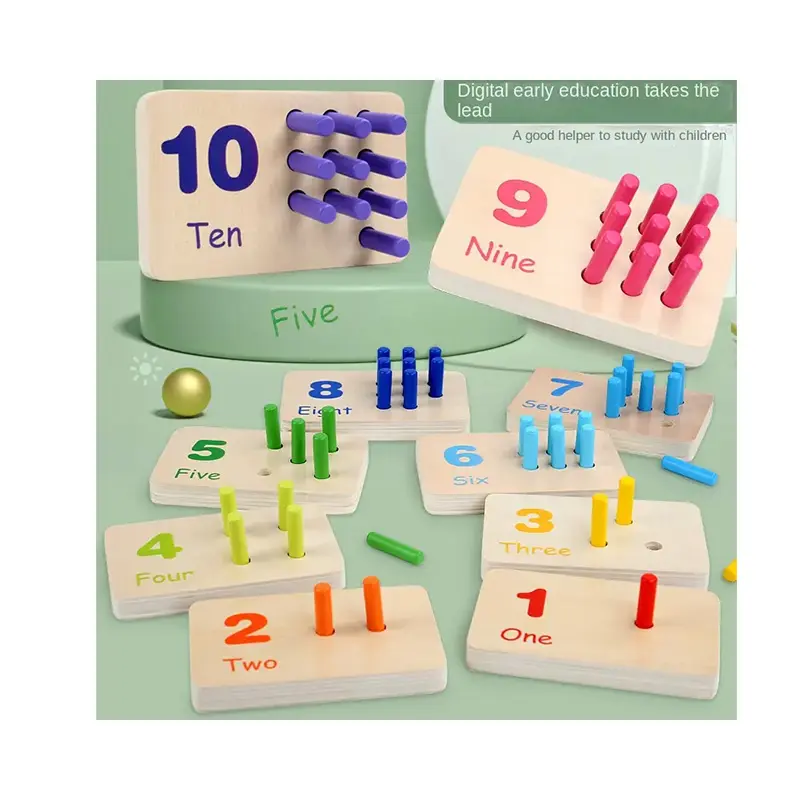 Early Childhood Educational Toys Wooden Enlightenment Mathematics Teaching Aids for Arithmetic Addition Subtraction Training
