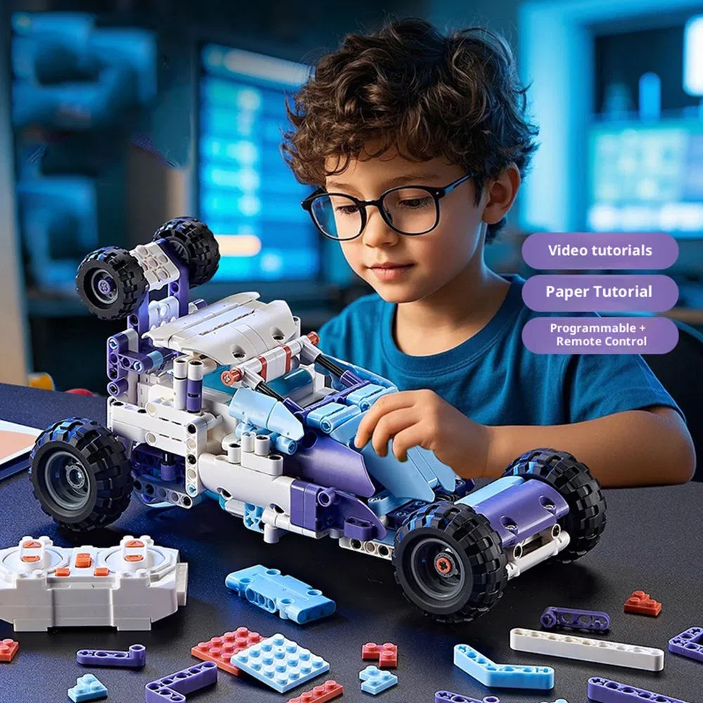 Xinbo Programming Robot Building Blocks Design 23 in 1 Dual Motor Physics Science Education Toys DIY Kid Toy Robot