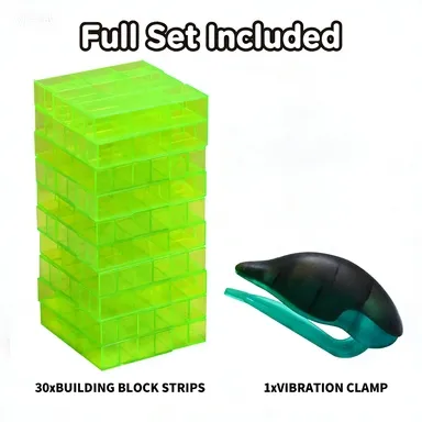 Bulk Wholesale Vibrating Clip Cube Stacking Building Blocks Game Multiplayer Interactive Educational Kids Party Toy