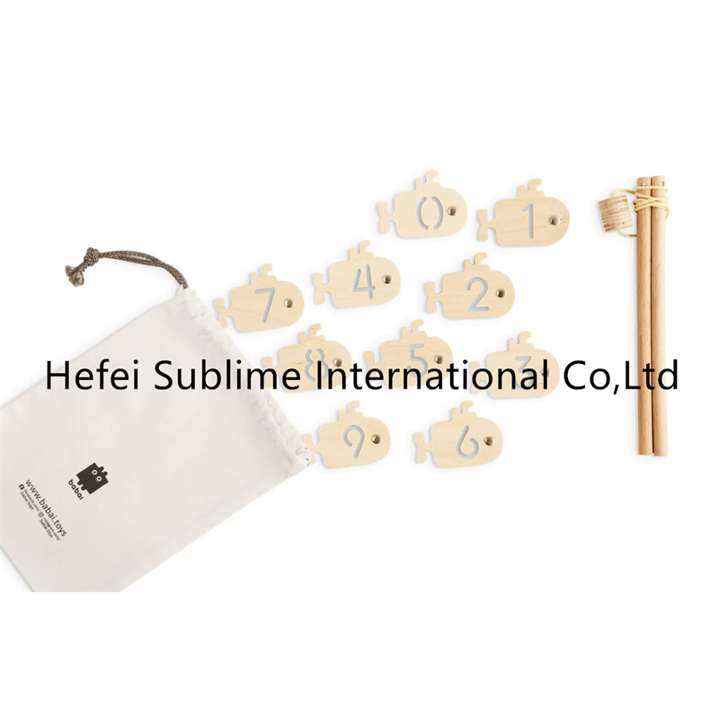 Magic Wooden Submarine Number Lacing Toy