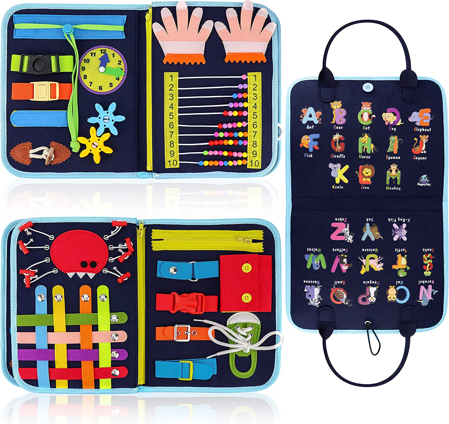 busy board with finger number