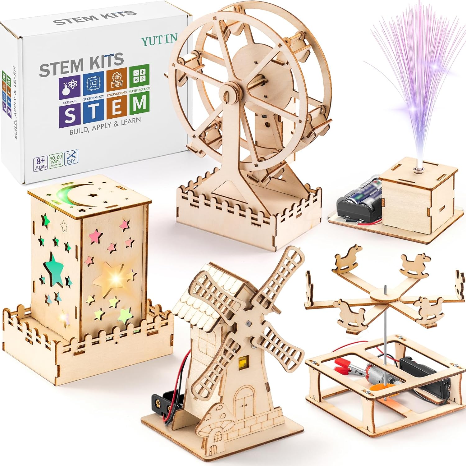 Wholesale Early Educational Learning Physical Experiment Toys Wooden Stem Toy Diy Kits For Kids