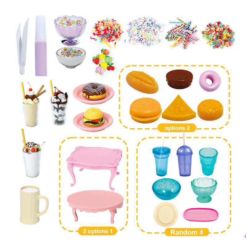 Wholesale Children Baby Gift Candy Toy Educational Plastic DIY Learning Construction Cream Glue DIY Ear Ball Mystery Box Educational Toys for Kids