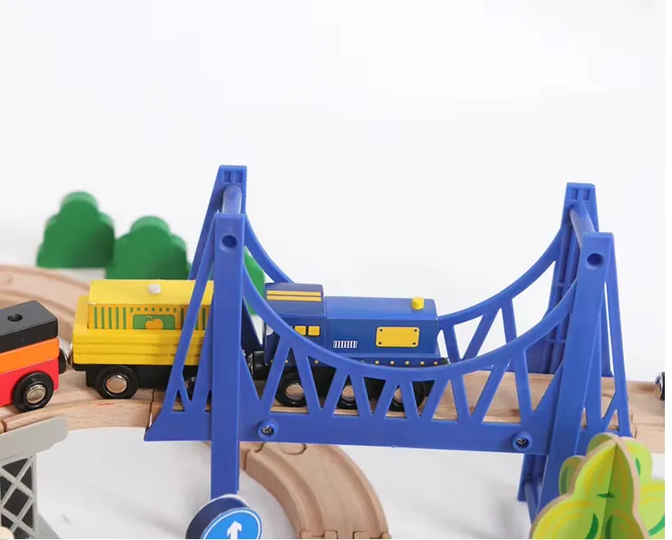 Wooden Train Track Early Learning Toy Detail 3