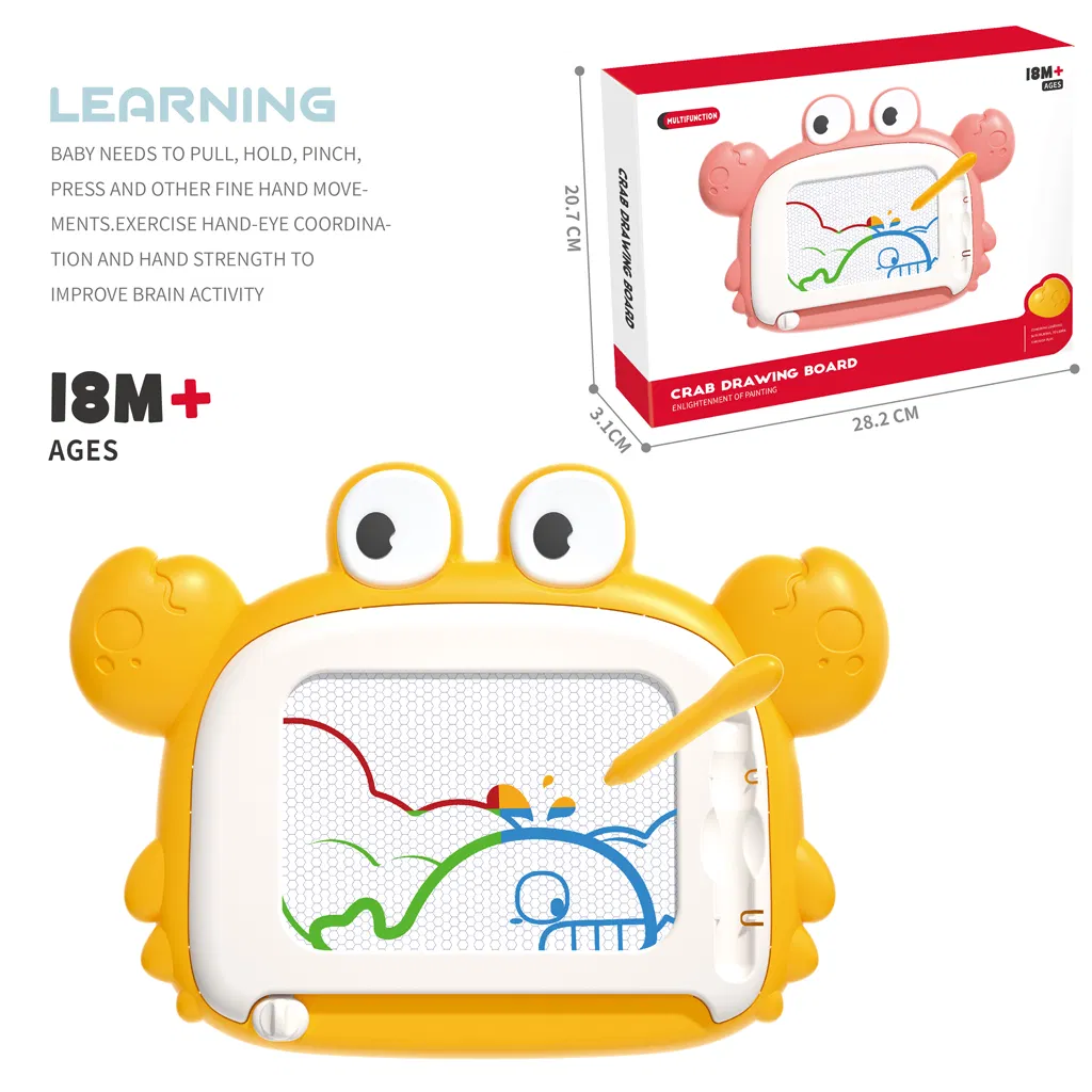 Kids Cute Early Educational Learning Crab Drawing Board Toy for Children