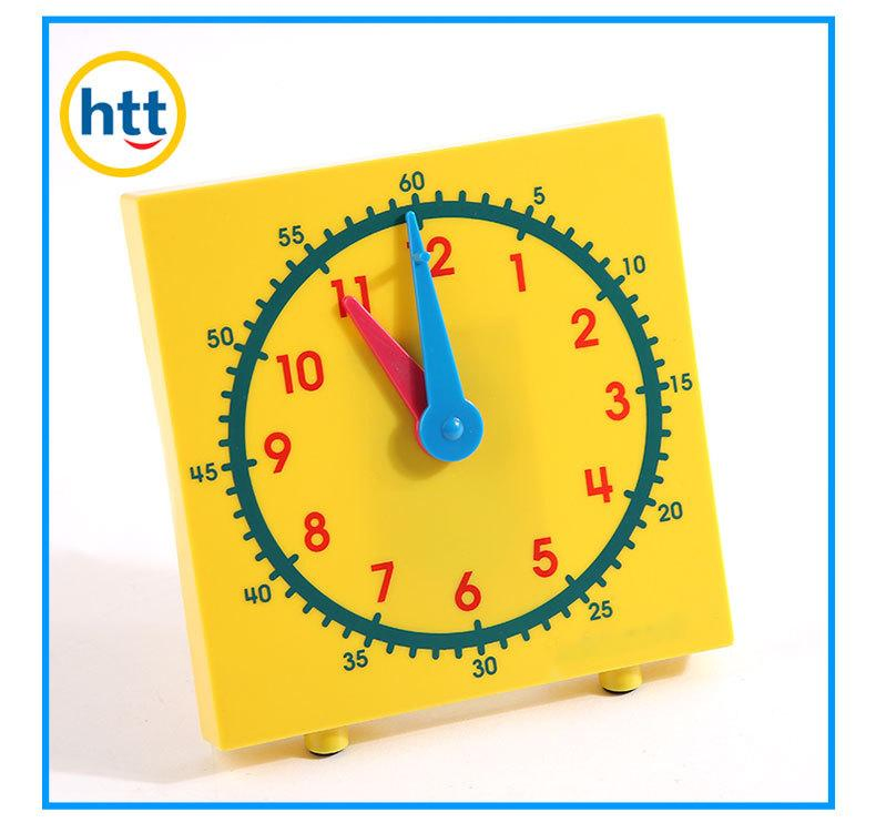 Learning Time Student Clock for Classroom Plastic Clock Kindergarten Early Education Toys