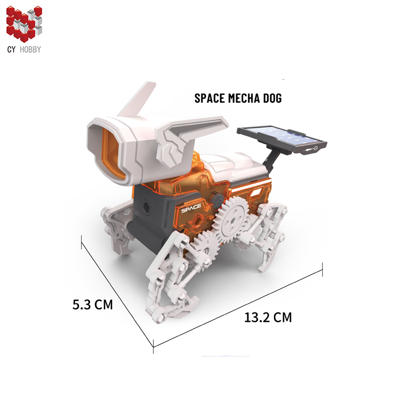 New Energy Space Exploration Vehicle Engineering Vehicle Rambler Mechanical Dog Children Learning Educational Toys Science Experiment Assembly Steam Toys