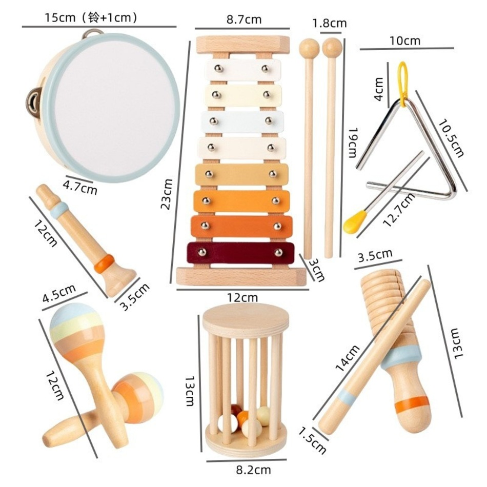 Hot Selling Wooden Percussion Instruments Kindergarten Vocal Enlightenment Science Education Toy for Kid