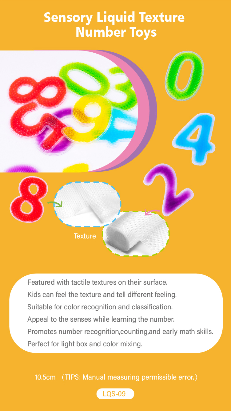 Sensory liquid shape letters