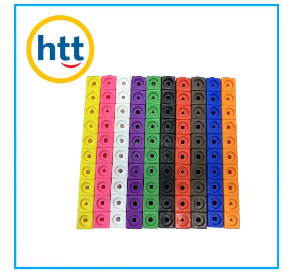 Plastic Educational Puzzle Kid Toys Classroom Learning Supplies, Homeschool Preschool Learning, Counting Toys, Math Linking Cubes