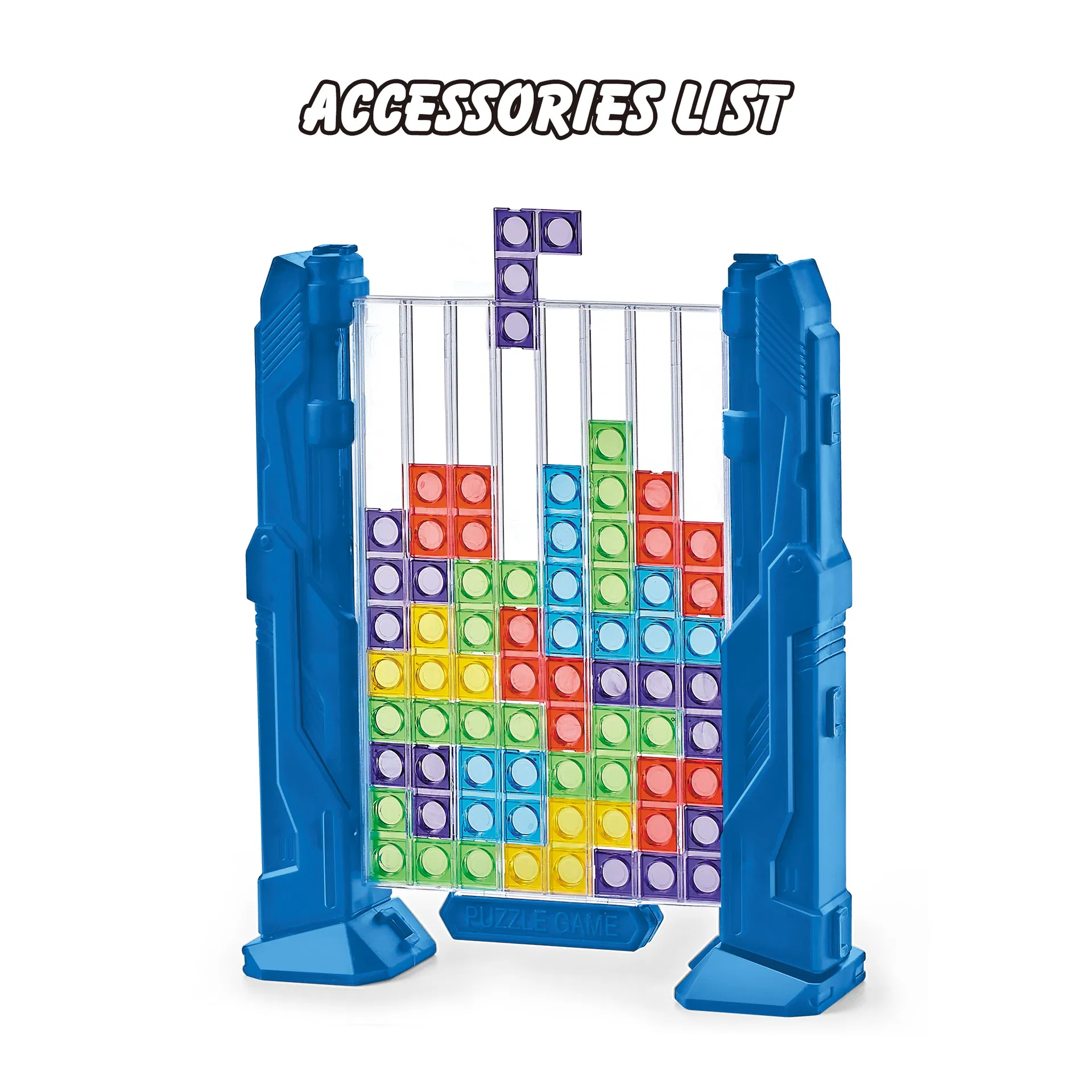 Custom OEM/ODM Tetris Brick Puzzle Game Manufacturer Multiplayer Interactive Educational Kids Toy