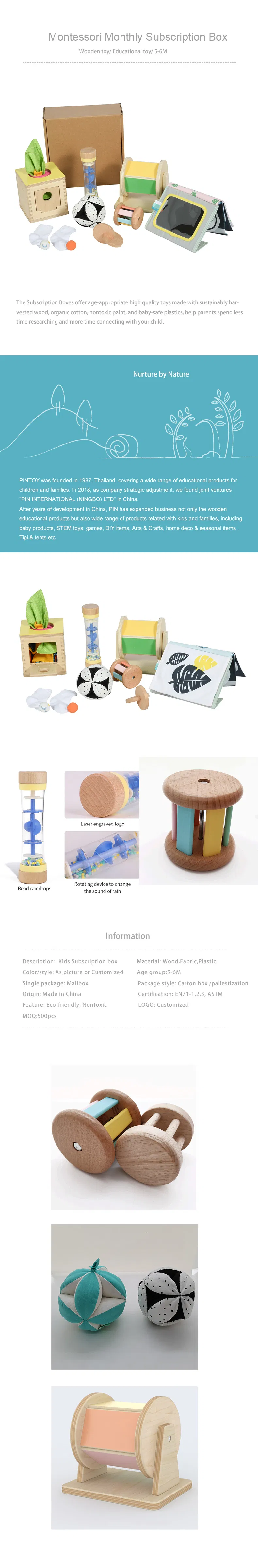 Montessori Educational Toy Kids Subscription Toy Box Age 5-6m