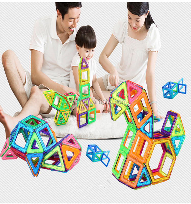 Educational Wholesale New Toys Magnetic Building Blocks Sets Kids Math Magnetic Building Block Tiles Preschool Learning Toys