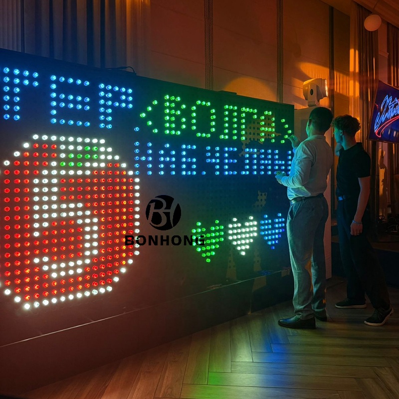 Bonhong High Quality Interactive Peg Wall Art Light-Up Educational Toy for Kids Customizable Safe Acrylic for Entertainment