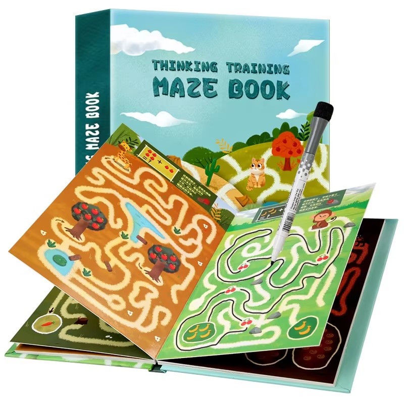 New Arrival Popular Baby Thinking Training Maze Book Quiet Book for Toddlers Montessori Educational Busy Book Toys for Kids