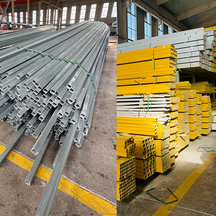 REACH RoHS Compliant Fiberglass Square Tubing Non Toxic For Urban Park Landscape Playground Facilities Supply