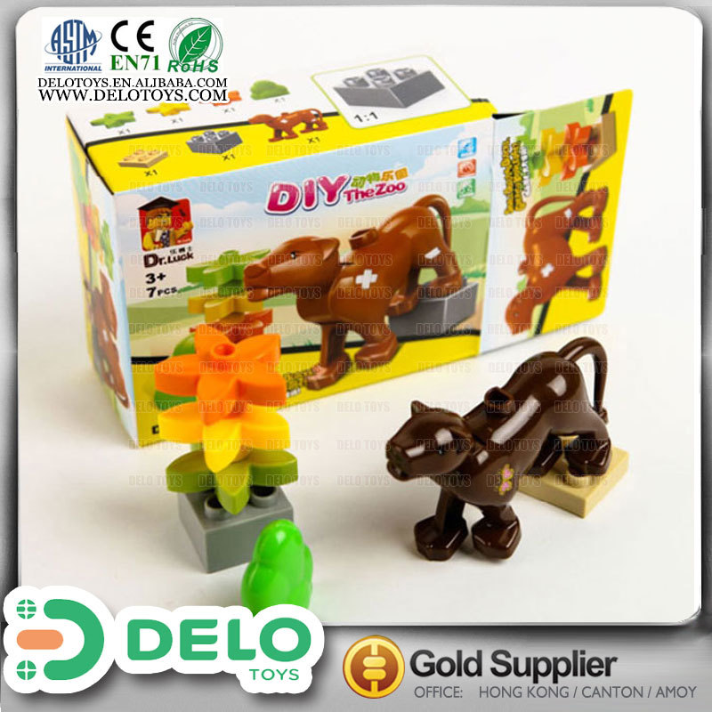 DELO TOYS China Marketplace Preschool Educational Toys Zoo Animal Set Toy in Bulk DE0083028