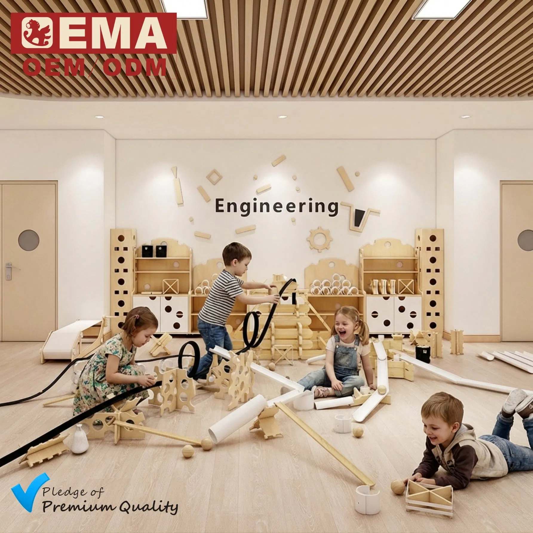 EMA Kids Engineering Building Toys for Guided Building with Construction Pieces