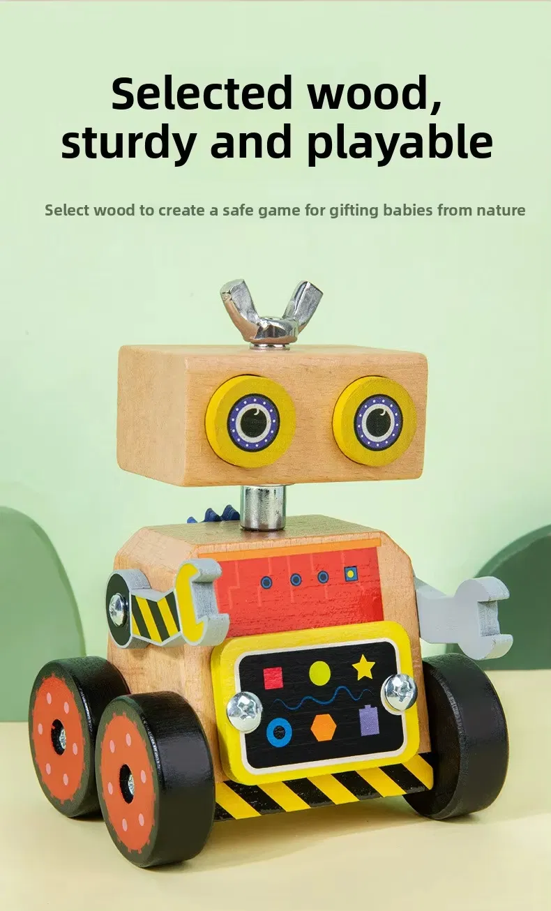 Dinosaur-Themed DIY Wooden Balance Stacking Blocks Set Educational Early Learning Building Toy for Children