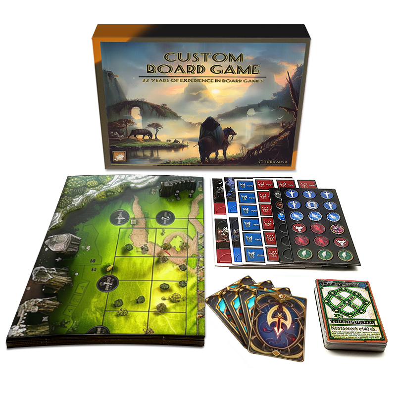 Oem Board Game Manufacturer Factory Wholesale Custom Adult Kids Board Games For Family Juegos De Mesa Personalizados