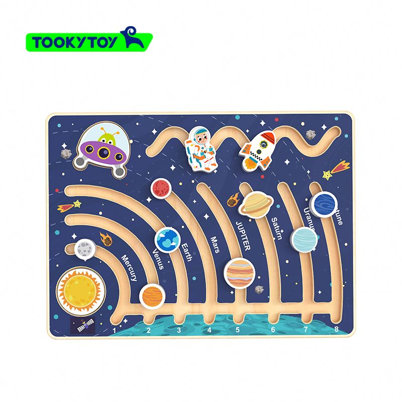 Montessori Children's Solar System Nine Planets Cognitive Puzzle Early Education Science Exploration Puzzle Toys