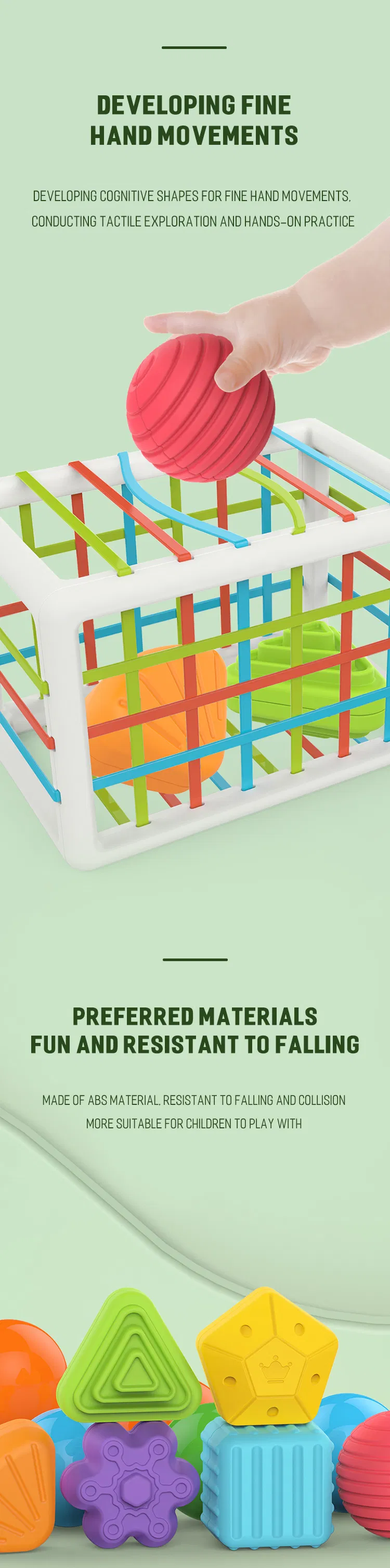 Sensory Shape Sorting Toy Detail 2