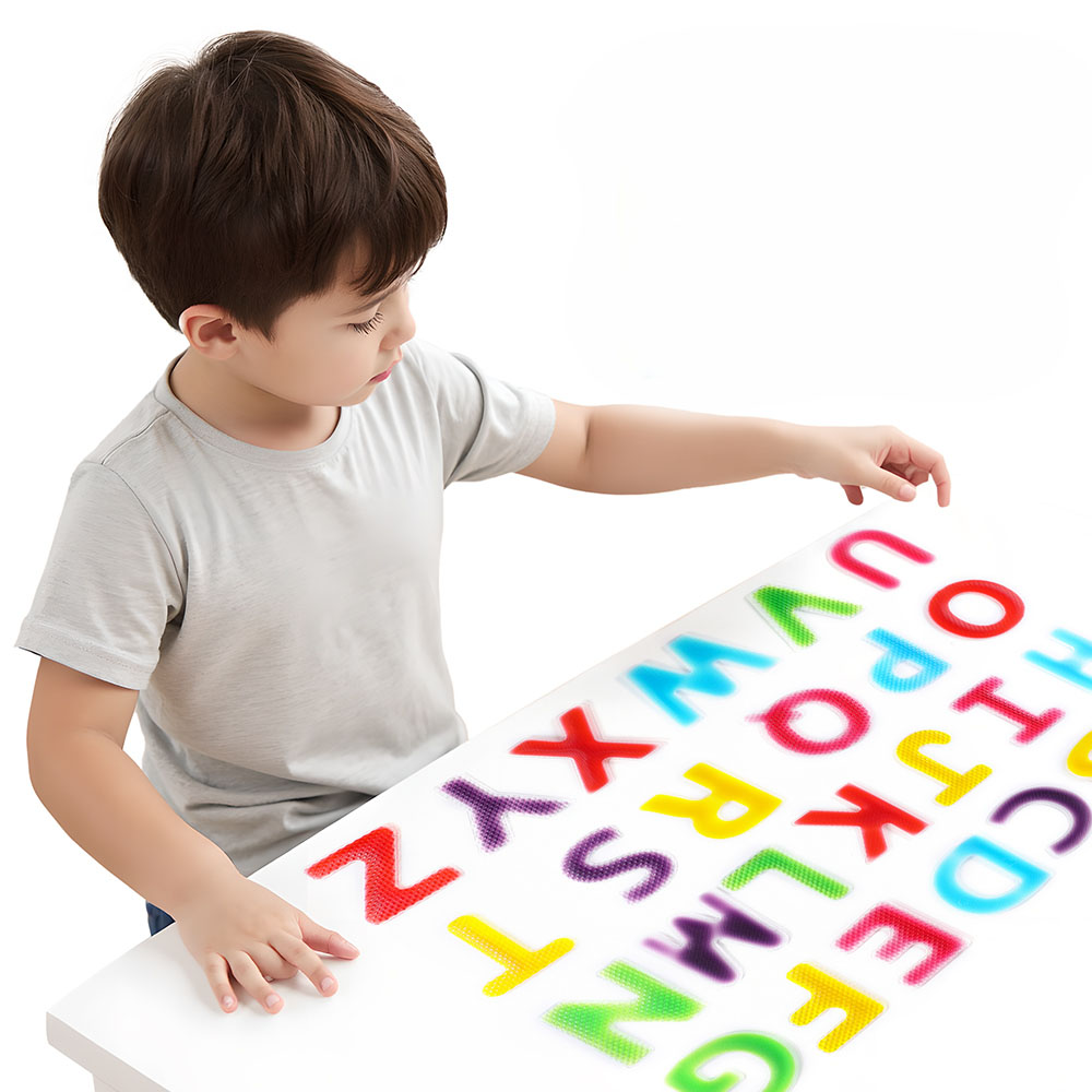 EDUsense Kids Sensory Liquid Motion Montessori Alphabet Letters EVA Kindergarten Preschool Squidgy Sensory Educational Toy