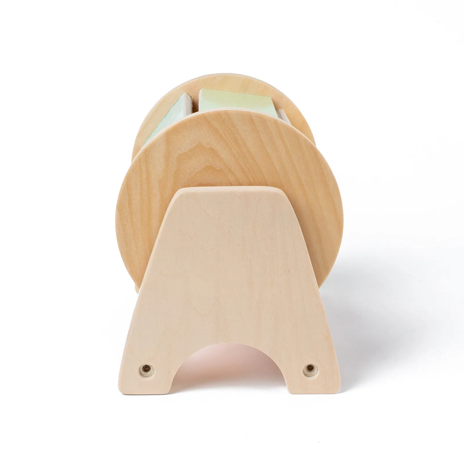 Infant Safe Montessori Wooden Spinning Drum Educational Toy