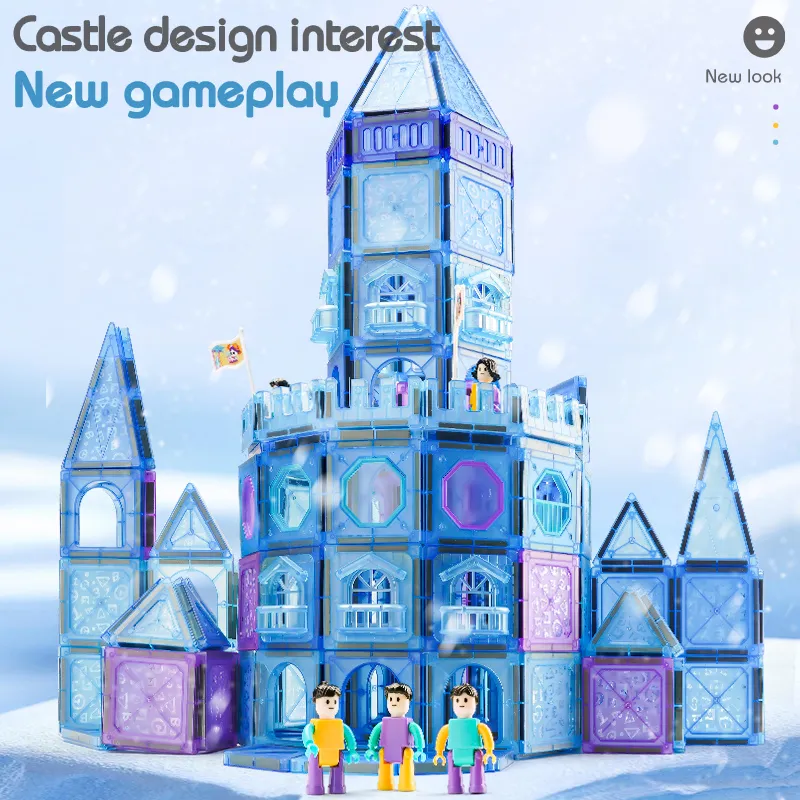 Magnetic Tiles 356PCS Kids Toys Classroom Sensory Toy for Toddlers Stem Learning Building Blocks