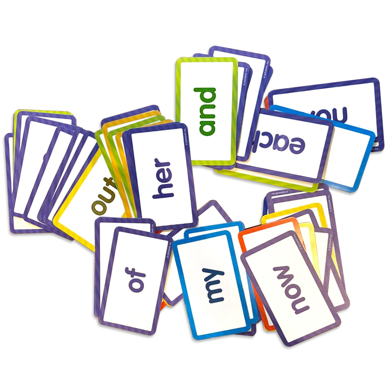 OEM Factory Price Wholesale Learn Color Cognitive Flash Cards Early Education Toy for Baby Kids Memory Flash Cards
