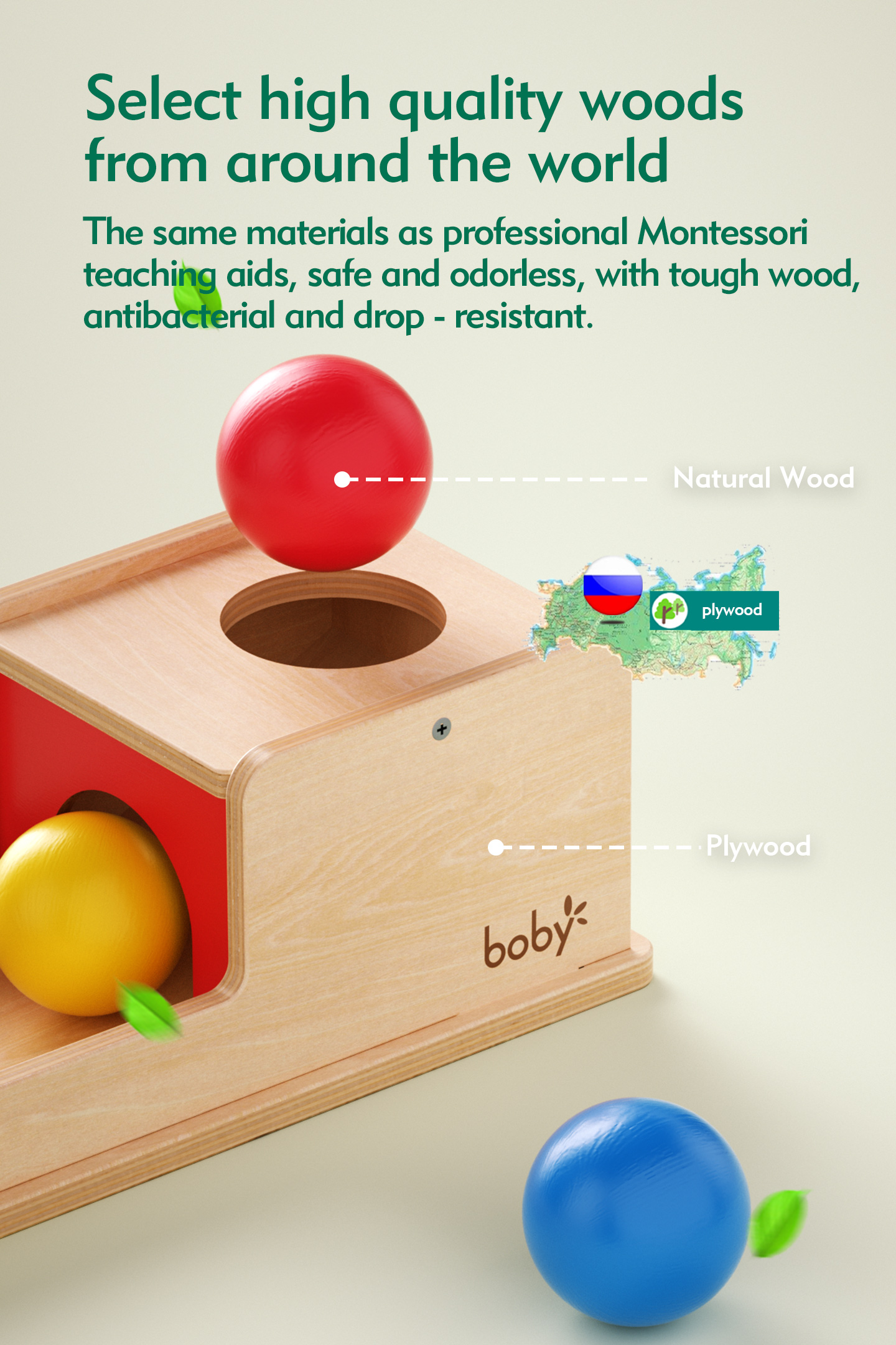 Wooden Montessori Educational Toys for Infants