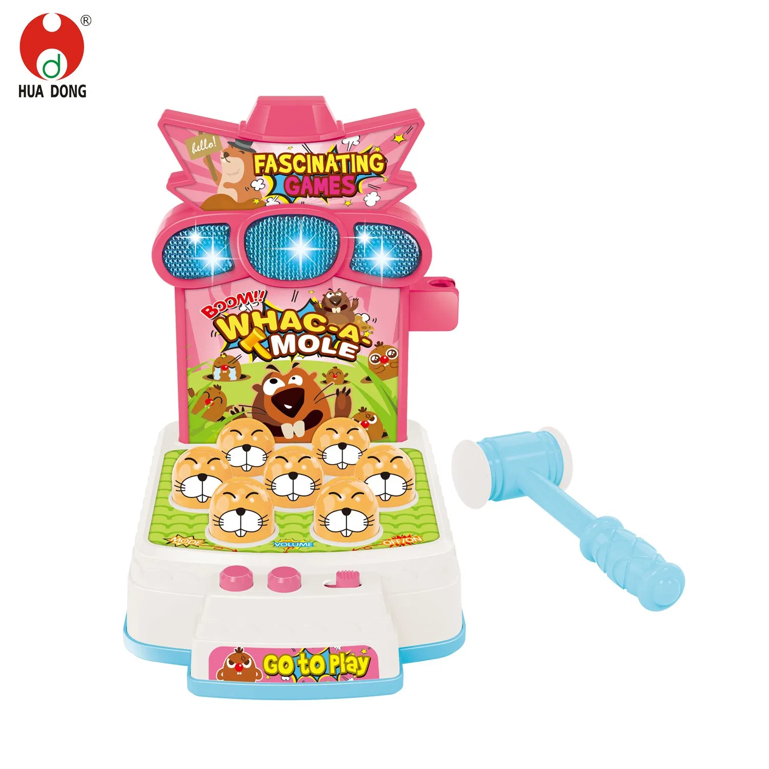 Factory Hot Sale Children Toys Whack-a-mole Playing Toys Five Modes Kids Educational toys Whac-a-mole Toy with Lights and Music Beneficial for Motor Skills Toys