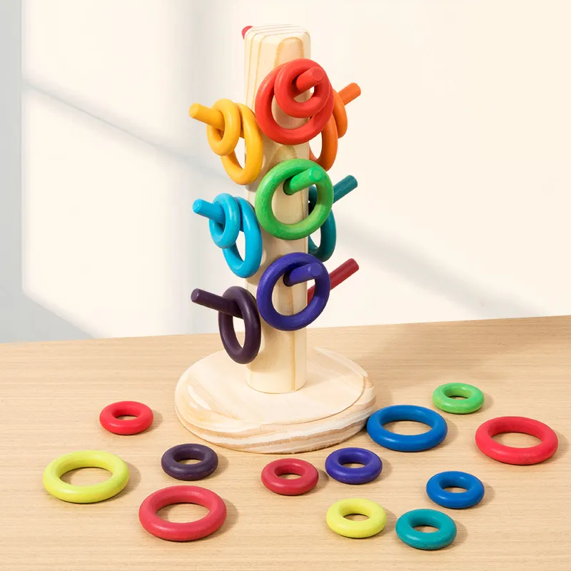 Wooden Ring Stacking Educational Toy