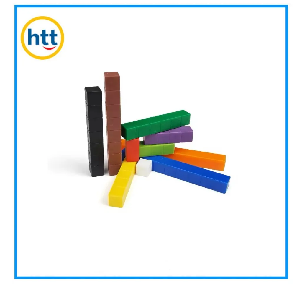 Educational Cuisenaire Rods Math Counting Classroom Learning Blocks Connecting Rods Toys