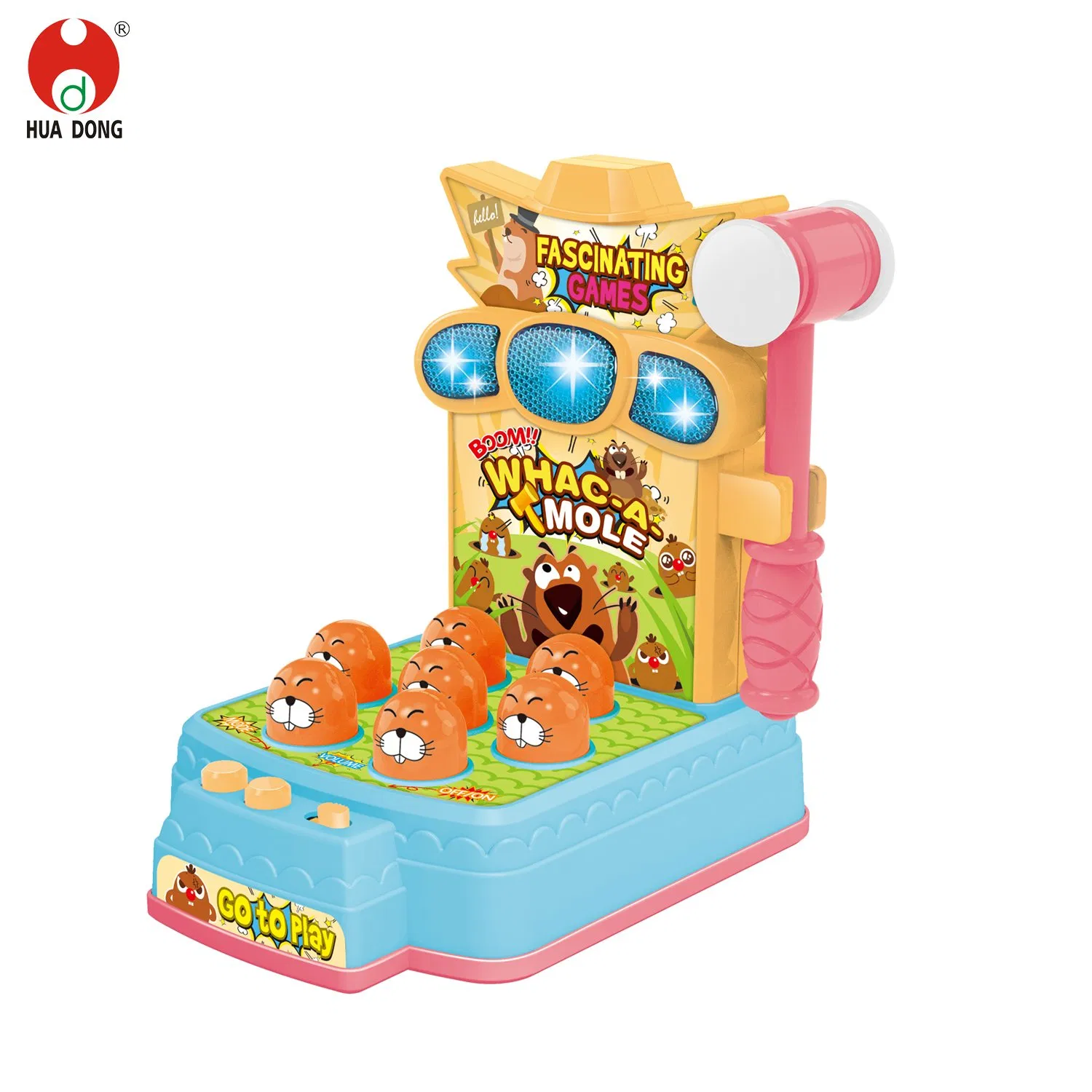 Factory Hot Sale Children Toys Whack-a-mole Playing Toys Five Modes Kids Educational toys Whac-a-mole Toy with Lights and Music Beneficial for Motor Skills Toys