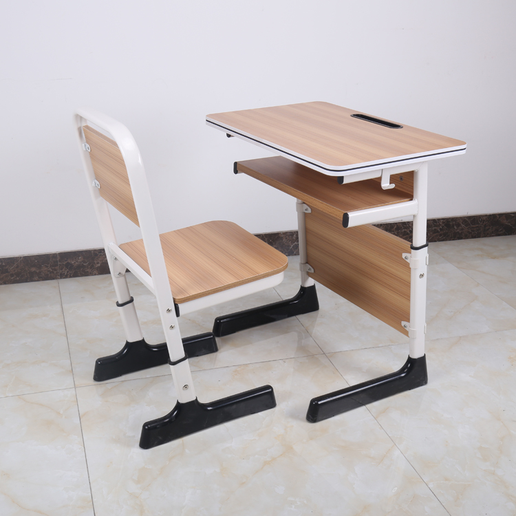 Classroom Furniture Student Desk Mdf School Desk And Chair Primary Adjustable Height Children School Chair And Table Set