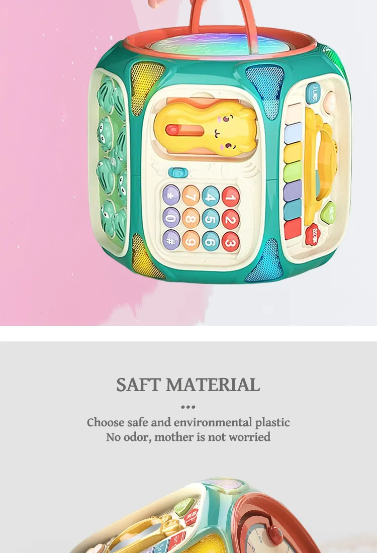 Infant Early Educational Octahedron Drum Detail Image 6