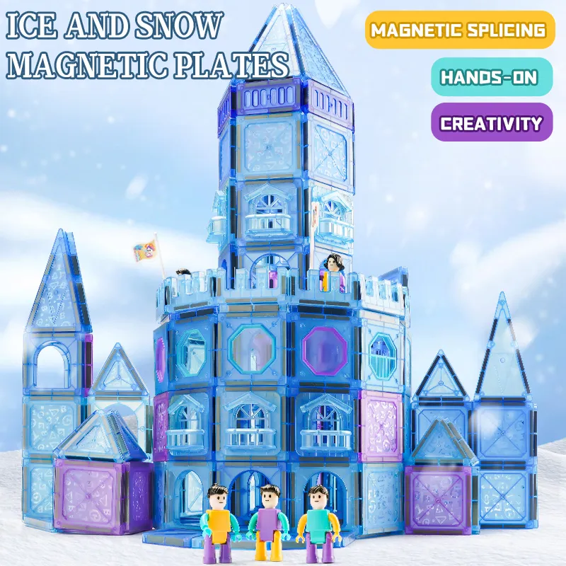 Magnetic Tiles 356PCS Kids Toys Classroom Sensory Toy for Toddlers Stem Learning Building Blocks