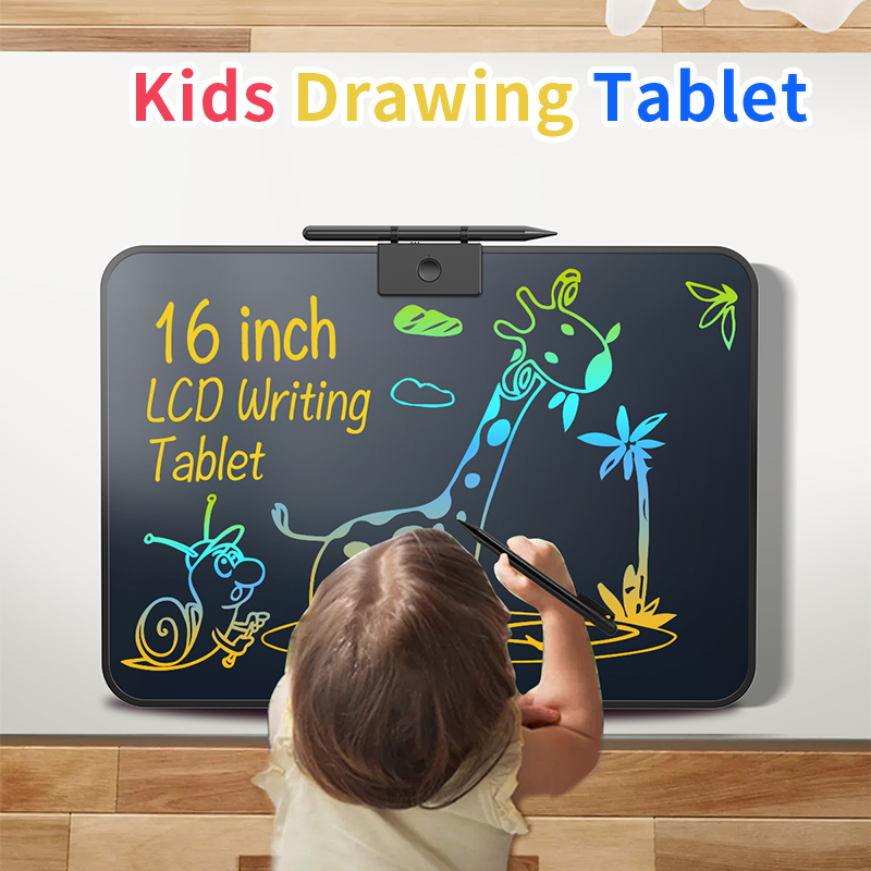Interactive Learning Machine Kids LCD Writing Tablet Dual Screen Drawing Board Voice Education Toy Reusable Handwriting Pad